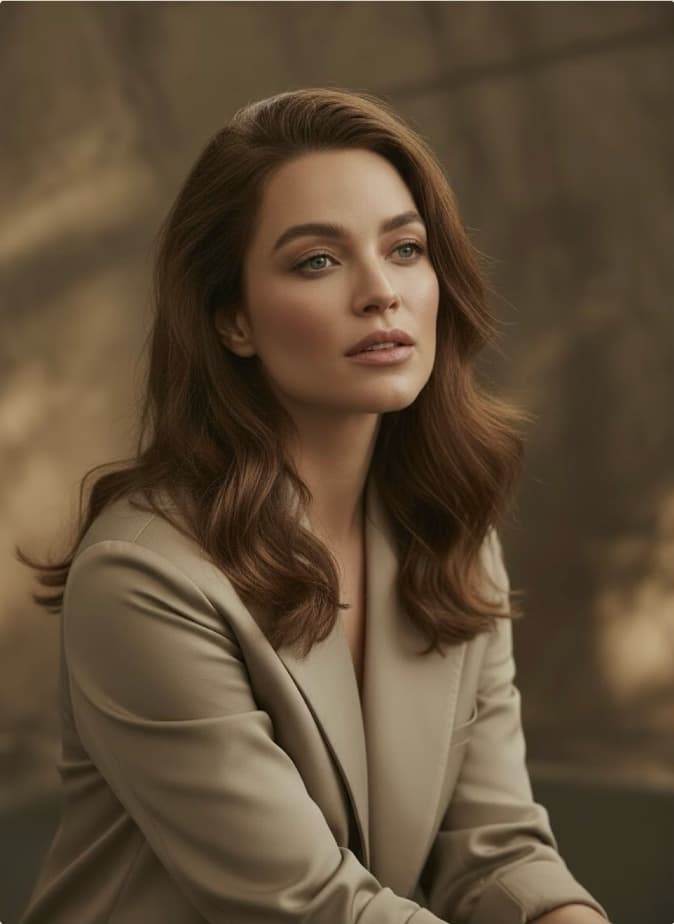 Elegant anti-wrinkle result portrait