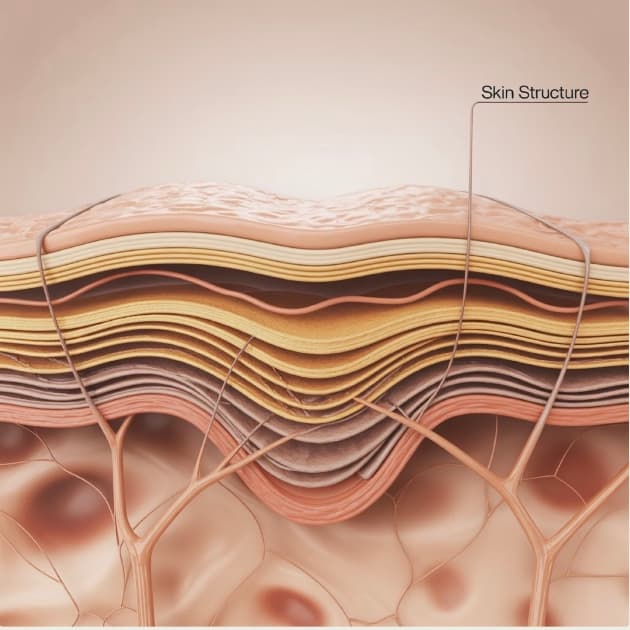 Skin structure illustration