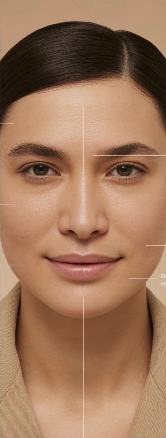 Facial treatment results portrait